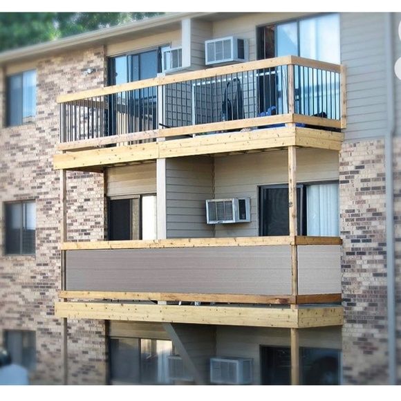 Eden's Decor Balcony Privacy Screen-Grey - Picture 5 of 7